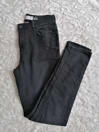 Jeansy skinny czarne rozmiar M