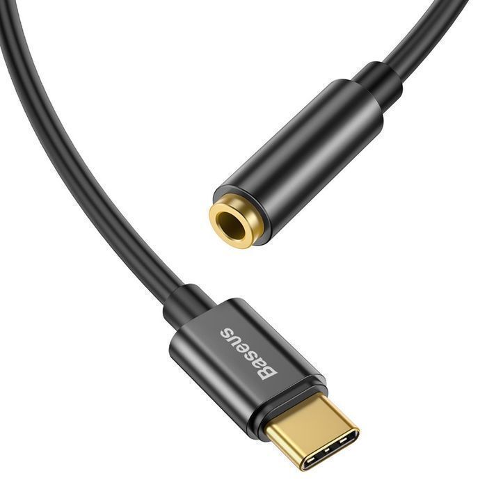 Adapter USB-C do Jack 3.5mm Baseus L54 - Czarny