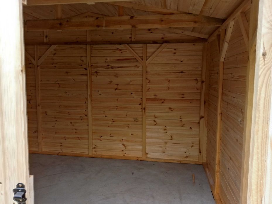 Domek narzędziowy, dach kopertowy 4x3 szybkie terminy, transport pl