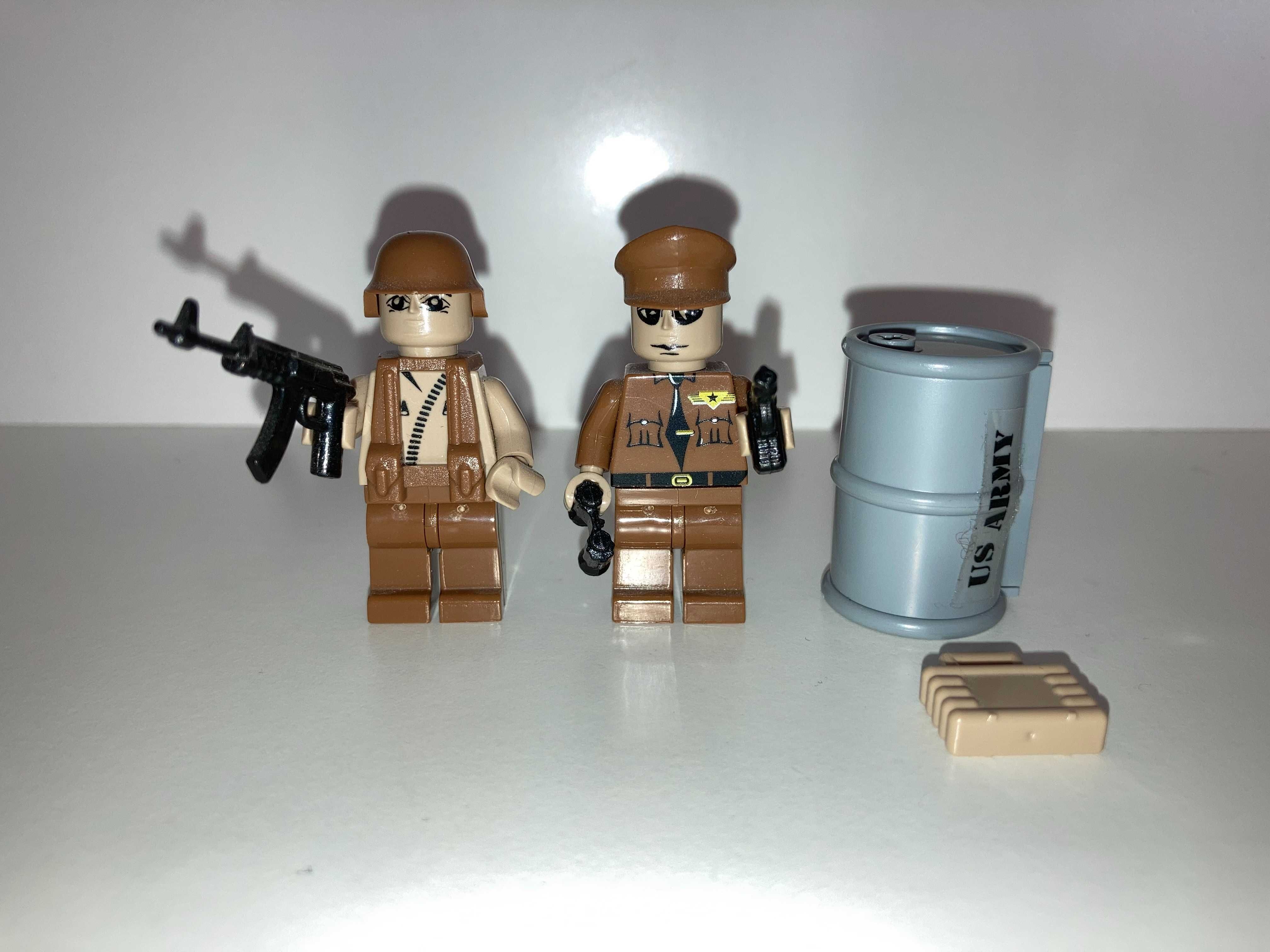 Klocki Cobi Small Army Jeep pustynny z armatą