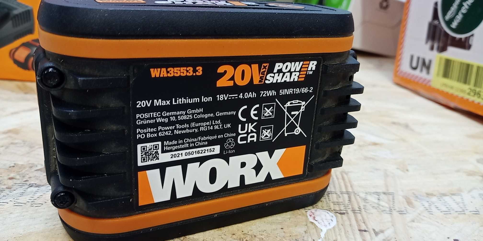 Akumulator Li-Ion Worx 20 V 4 Ah