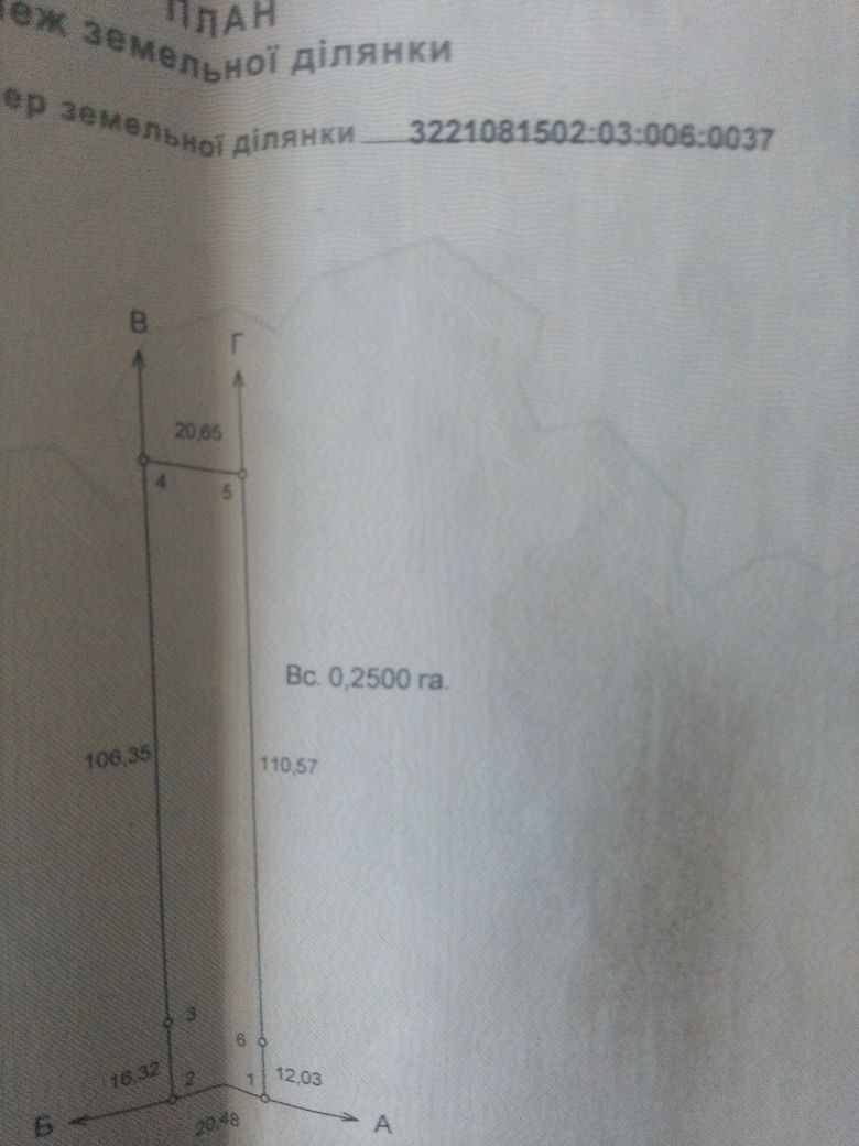 Продам ділянку під забудову