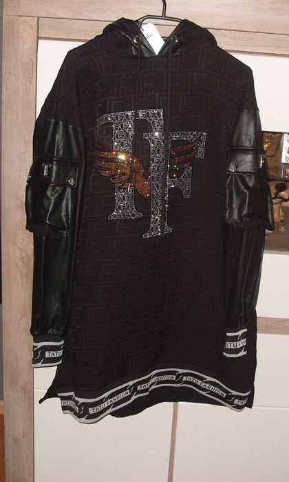 SUKIENKA lub PŁASZCZYK T.A.T.U  kaptur _cyrkonie r. L /XL