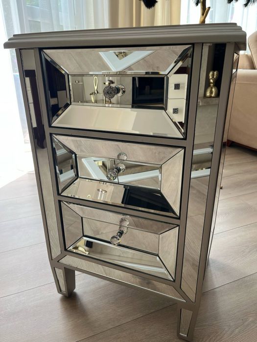 Szafka nocna komoda lustrzana glamour