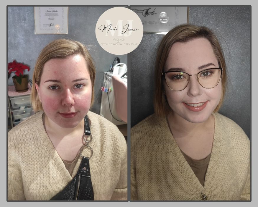 Makijaż , fryzura 2w1
