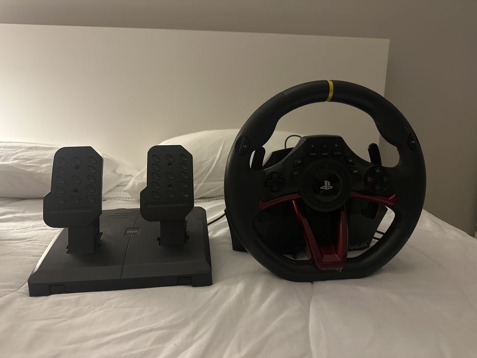 Volante hori racing whell apex wireless para ps4 novo