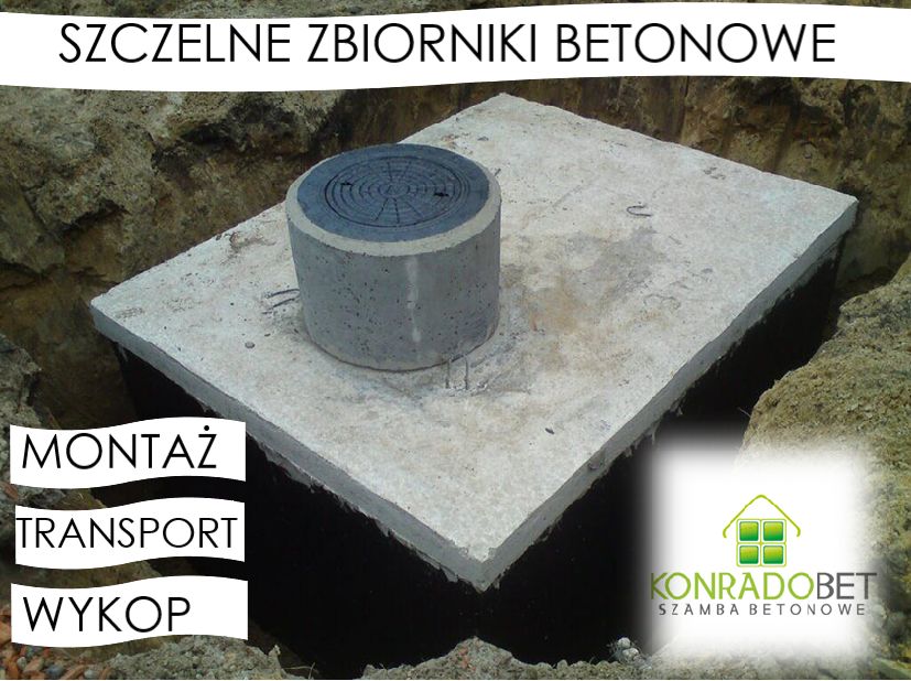 Szamba Betonowe, Zbiornik Betonowy na Szambo KOMPLEKSOWO z wykopem,