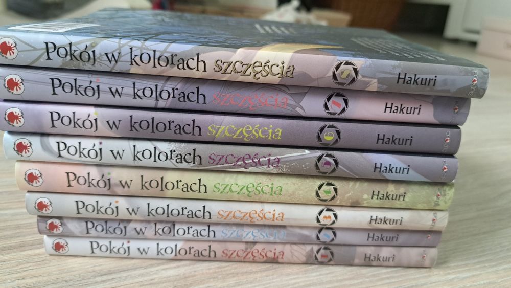Zestaw książek manga 1-8 Pokój w kolorach szczęścia