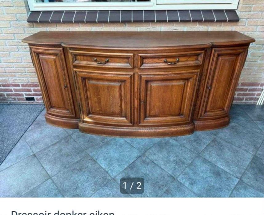 Komoda drewniana lite drewno dębowe elegancka solidna FV DOWÓZ