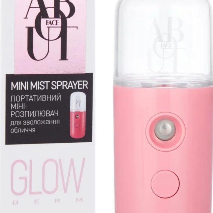 Портативний розпилювач ABOUT face Mini Mist Sprayer для зволоження обл