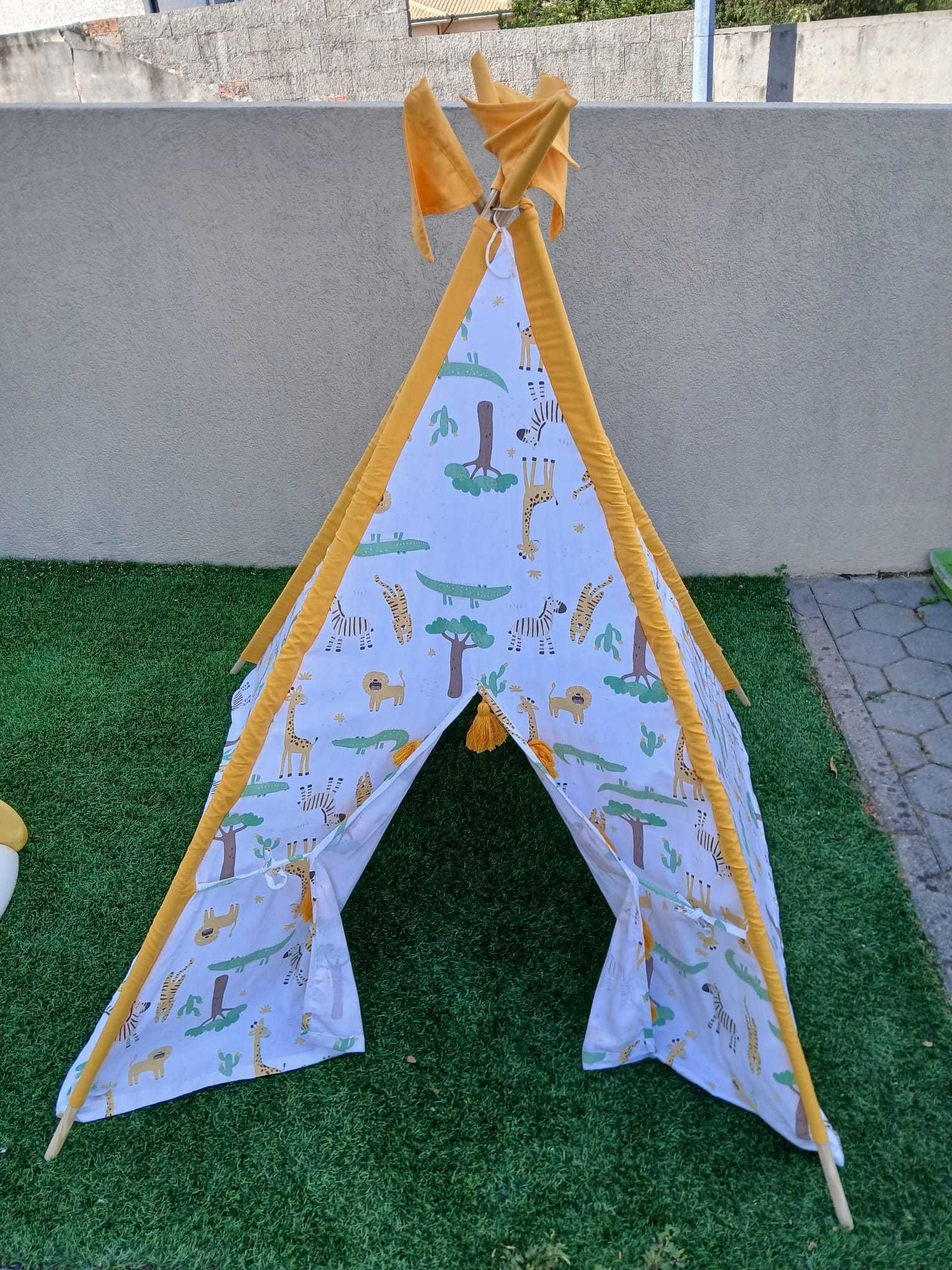 Tenda tipi - Tema animais da selva