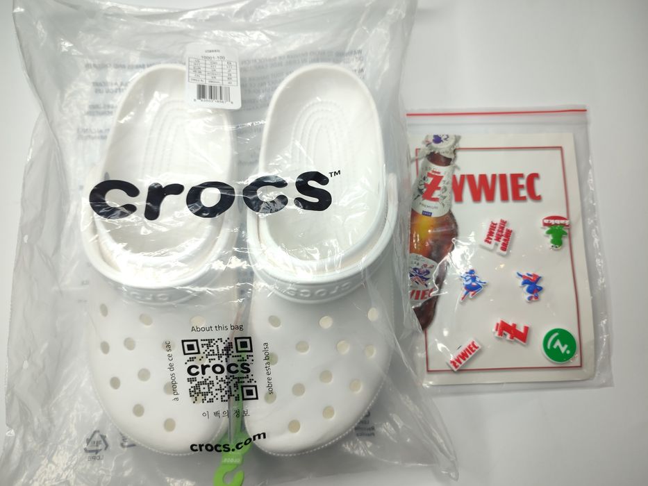 Klapki Crocs z przypinkami Żywiec Męskie Granie,