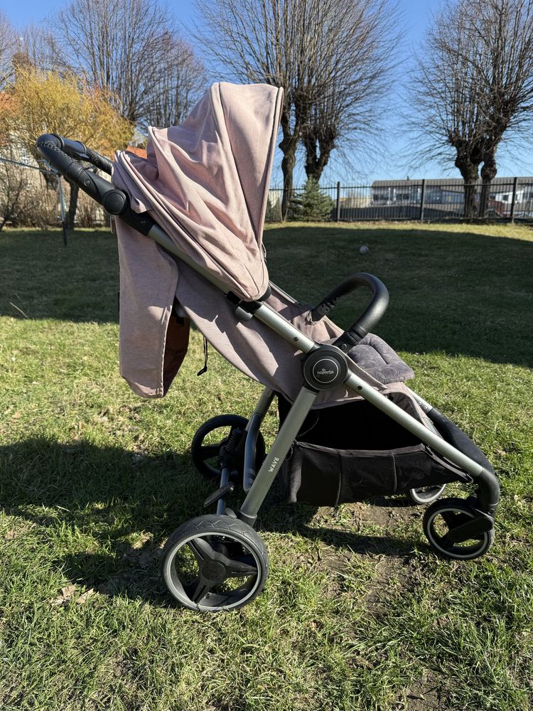 Baby Desing Wave rożowa spacerówka