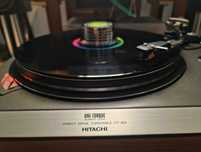Gramofon Hitachi HT-353 Japan + instrukcja + płyty winylowe