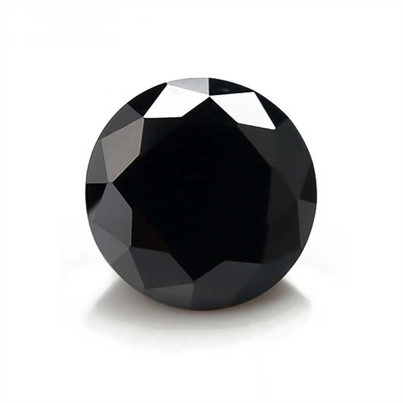 Diament Moissanit Czarny 6,5MM-1CT VVS1-D