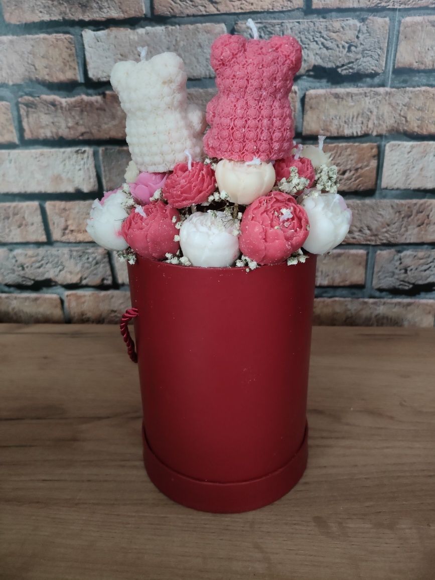 Duży FlowerBox ze świec sojowych