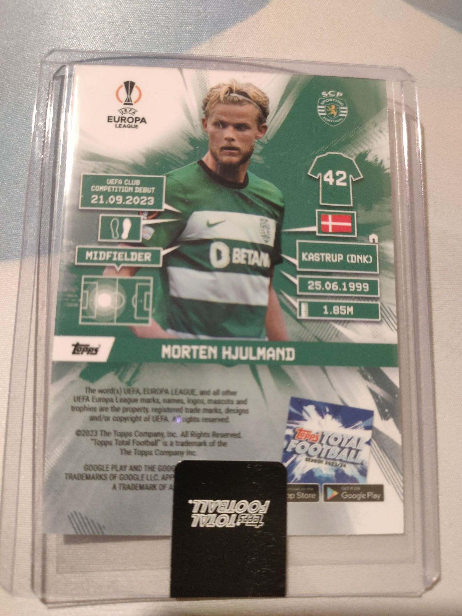 Carta topps: Morten Hijulmand númerada 15/99