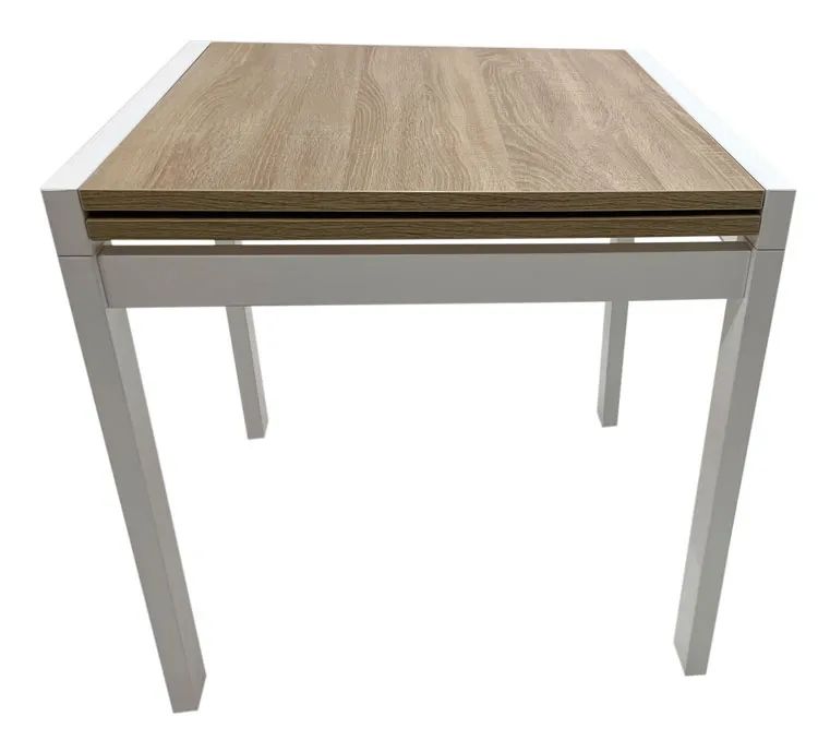 Stół Rozkładany Ivel 80–160 Cm Dąb Sonoma