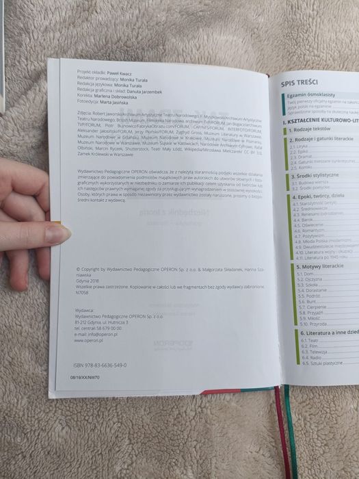 Tak, zdam egzamin ósmoklasisty niezbędnik z teorii z j.polskiego wydaw