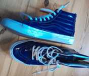 Vans Skóra Naturalna Lakierowana – Granatowe, Rozmiar 39