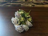 Bukiet sztucznych kwiatów niebieskie 37 cm 48tknkw