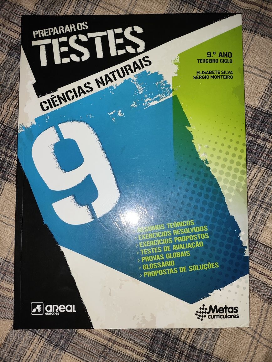 Livros Preparar os Testes de Ciências Naturais e Matemática 9°Ano