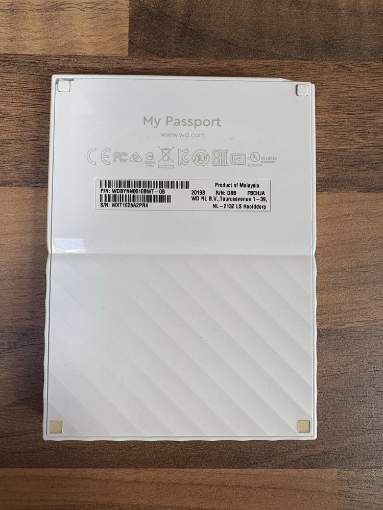 Dysk WD My Passport 1TB 2,5" USB 3.0 (biały)
