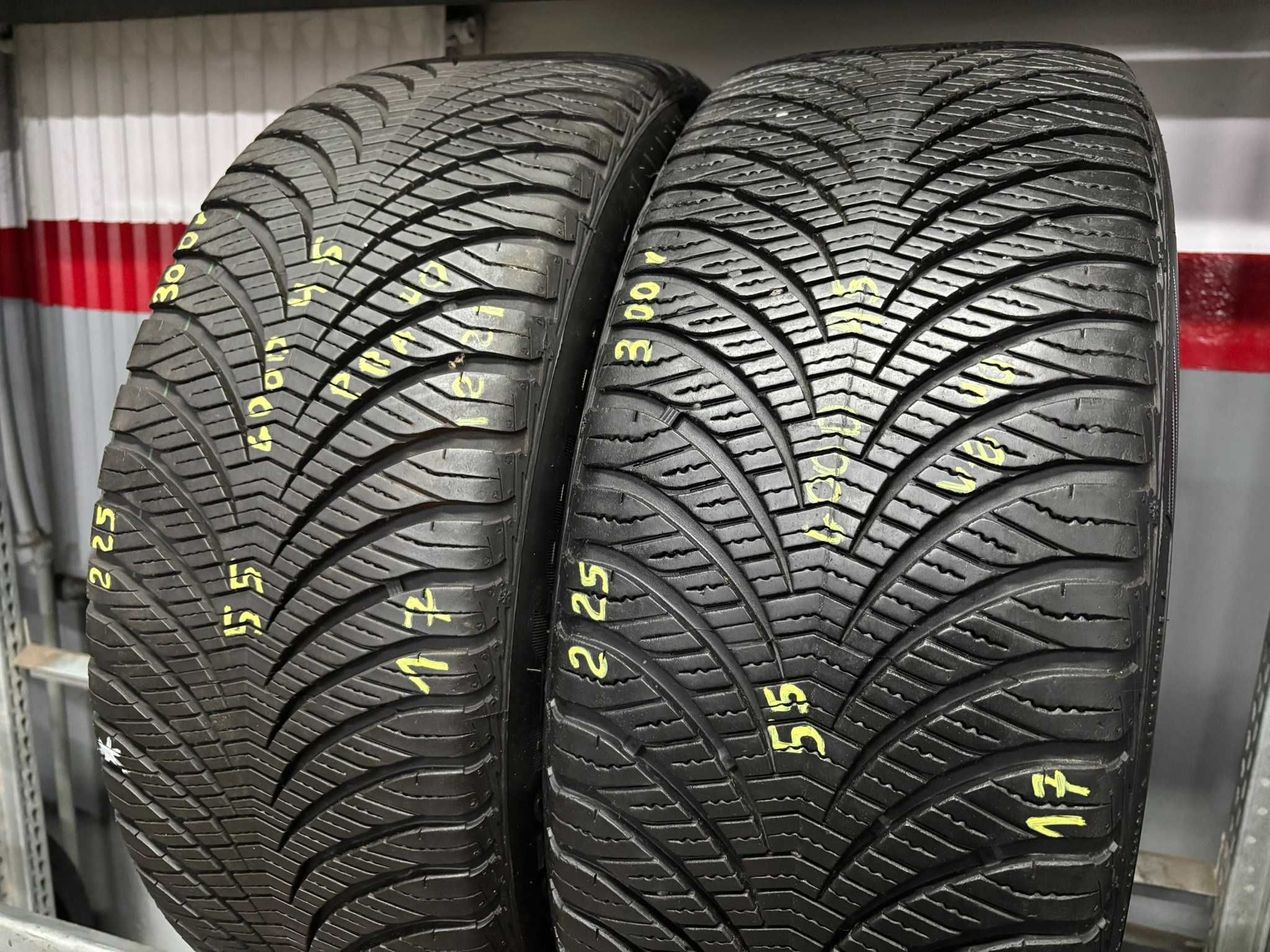 2X OPONY CAŁOROCZNE 225/55R17 97V Goodyear Vector4Seasons G2 8MM 2022R
