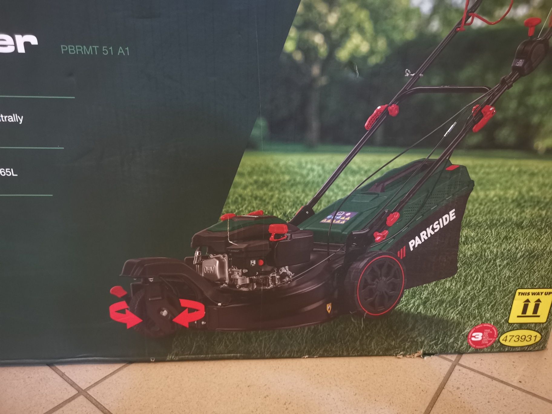Kosiarka spalinowa z napędem PARKSIDE PBRMT 51 A1 trójkołowa