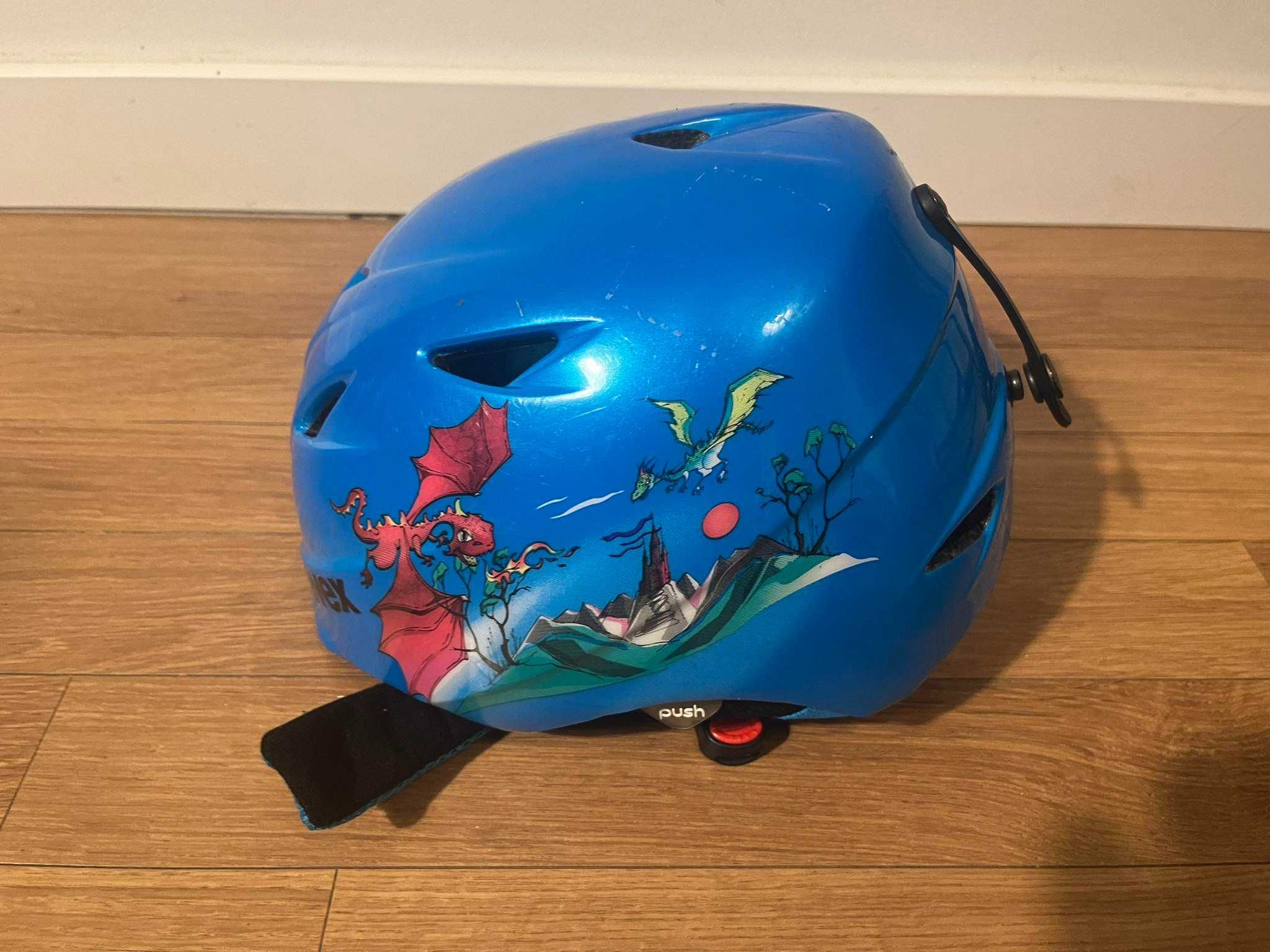 Kask narciarski UVEX dzieciecy niebieski 52-54 cm