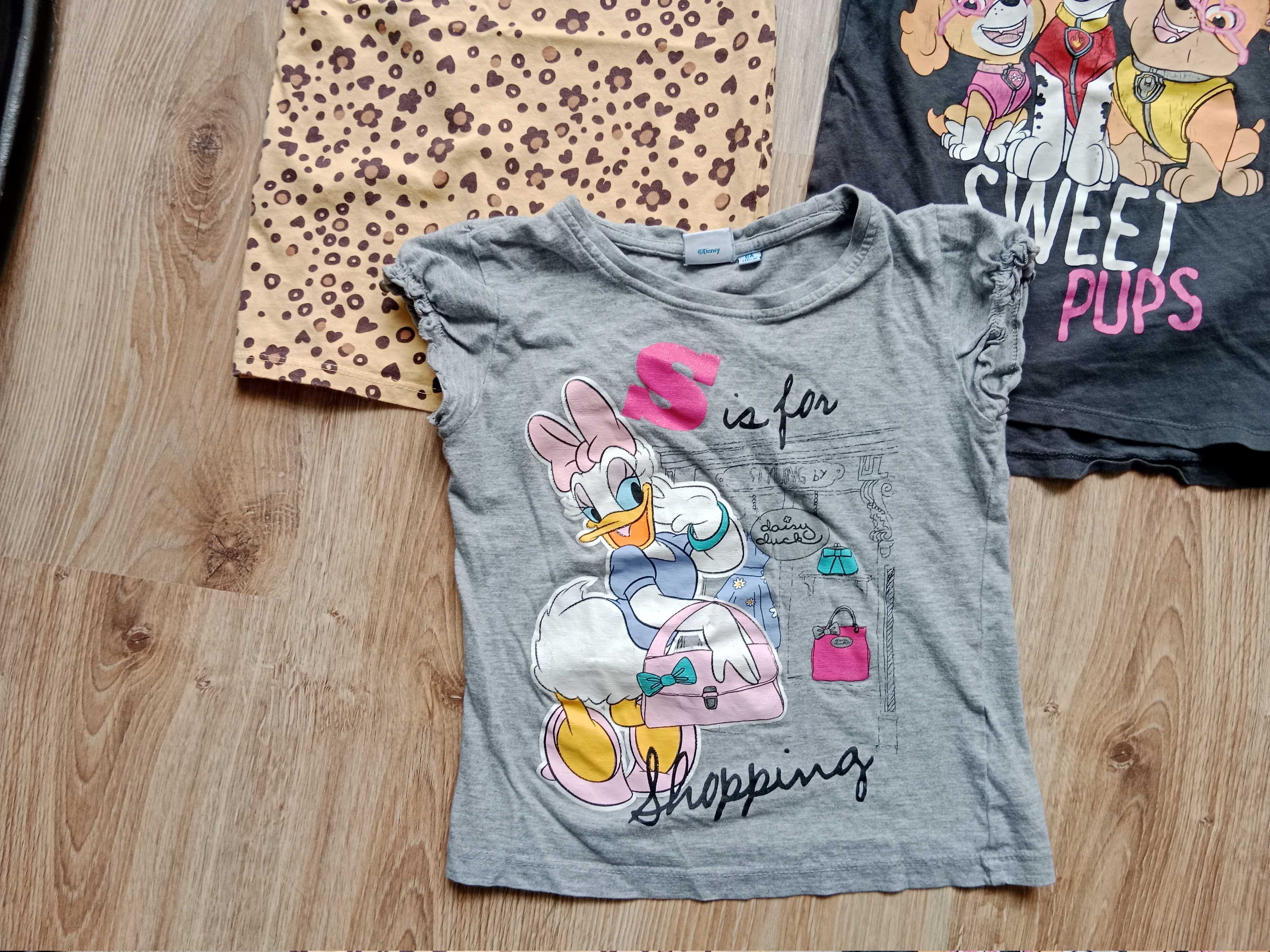 3 koszulki t-shirty bluzeczki rozm 116 cm