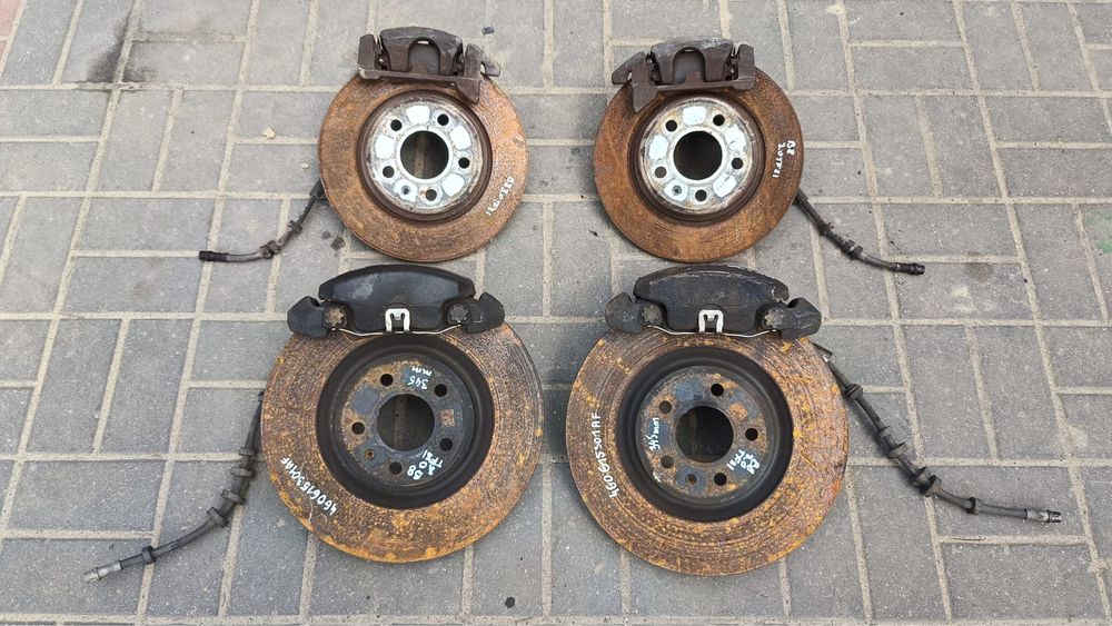 SWAP HAMULCY tarcze zaciski przód tył 345/300mm AUDI A4 B8 A5 8T Q5 8R