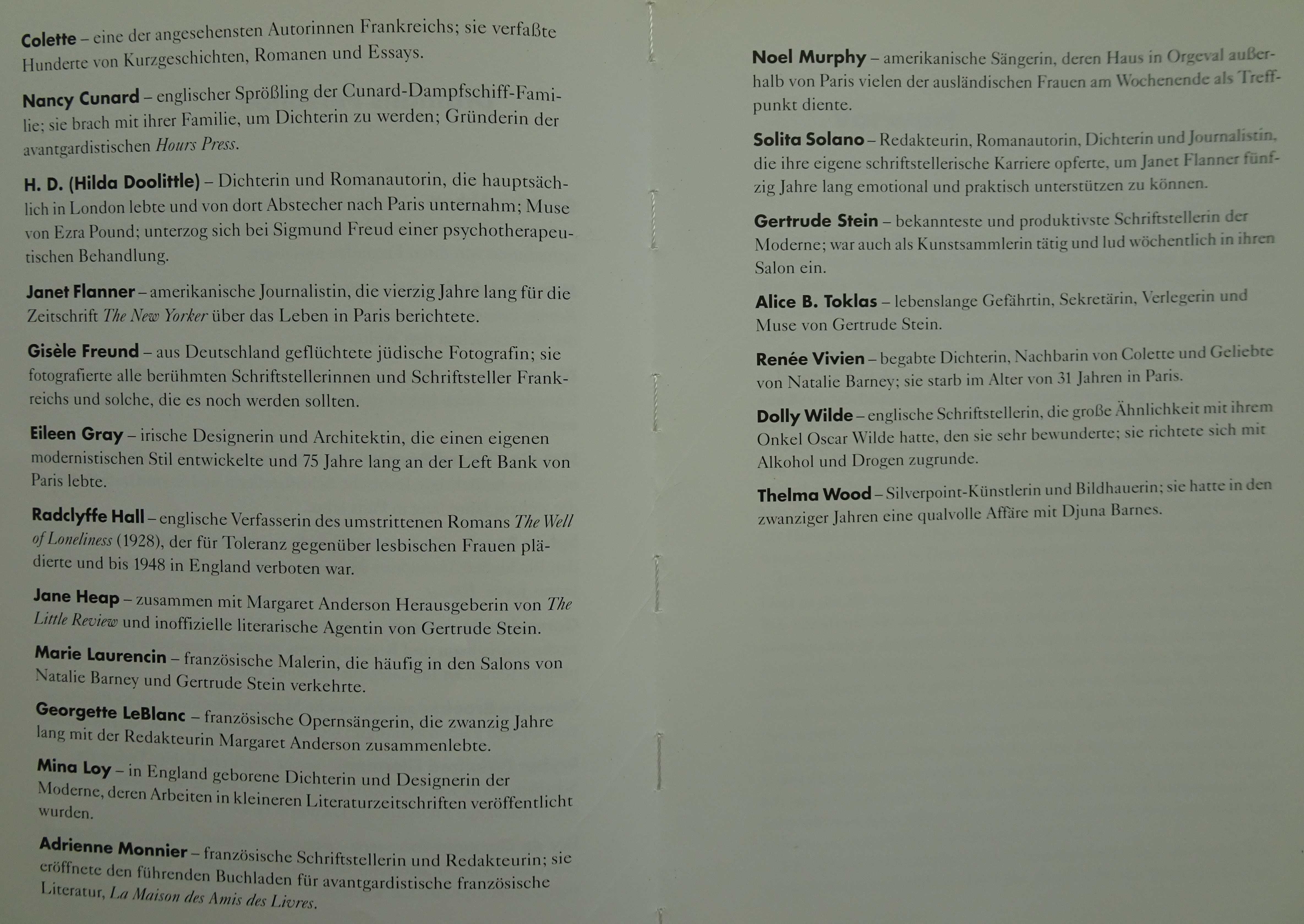 Paris War Eine Frau (Djuna Barnes, Janet Flanner, Gertrude Stein & C)