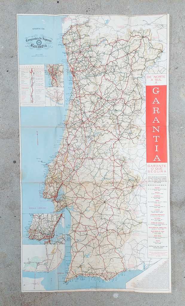 Mapa Estradas de Portugal - Garantia Seguros