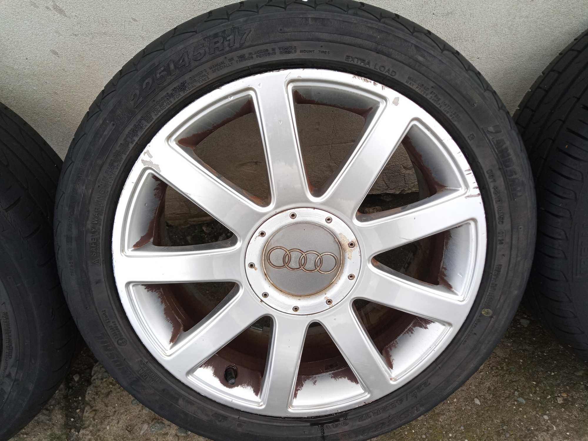 Audi a3 golf IV sea 17" 5x100 koła kola alumy s-line opony lato letnie