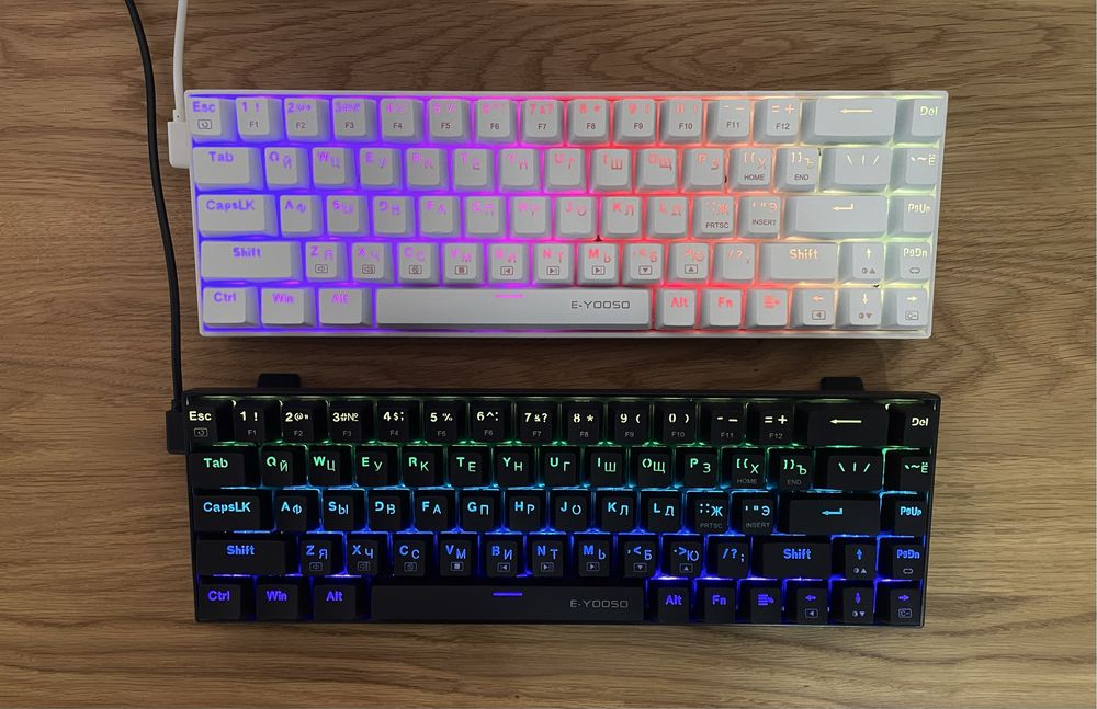 НОВІ Механічні Клавіатури E-YOOSO Z686 RGB / RED