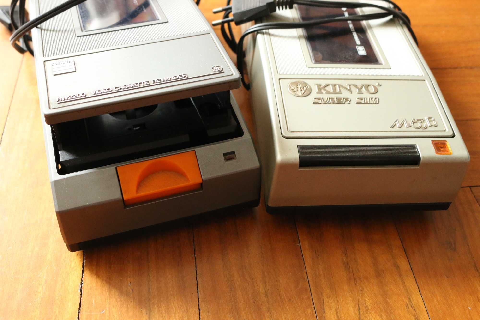 rebobinador cassetes VHS e BETA vintage