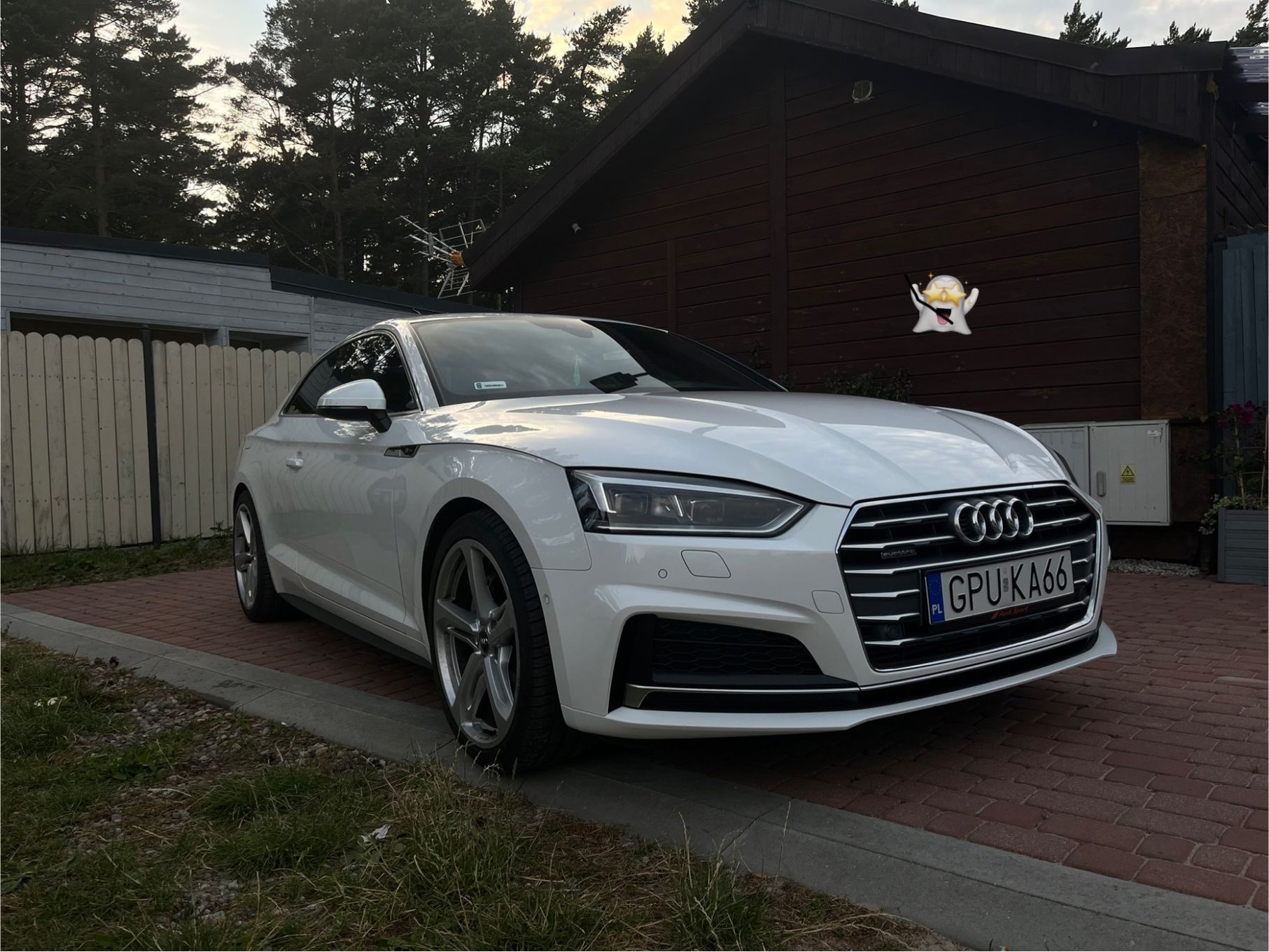 Audi A5 Audi A5 Coupe 2.0 TFSI 252 KM | 3x S-line | 2017 | Biały | Super stan!