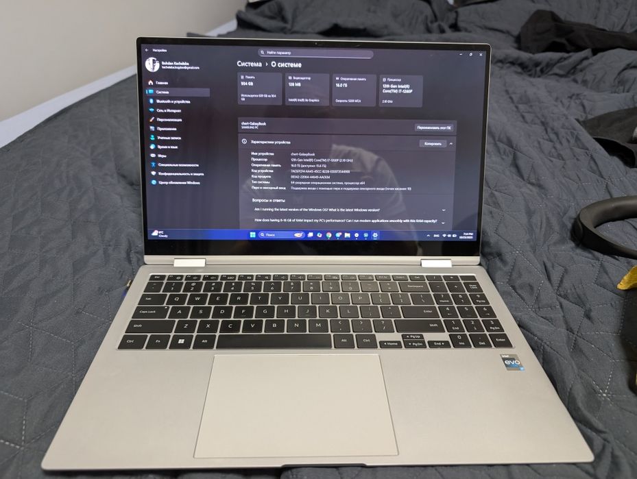 Ноутбук 15,6 Samsung Galaxy Book2 Pro 360 16/1TB NP950QED-KB1US