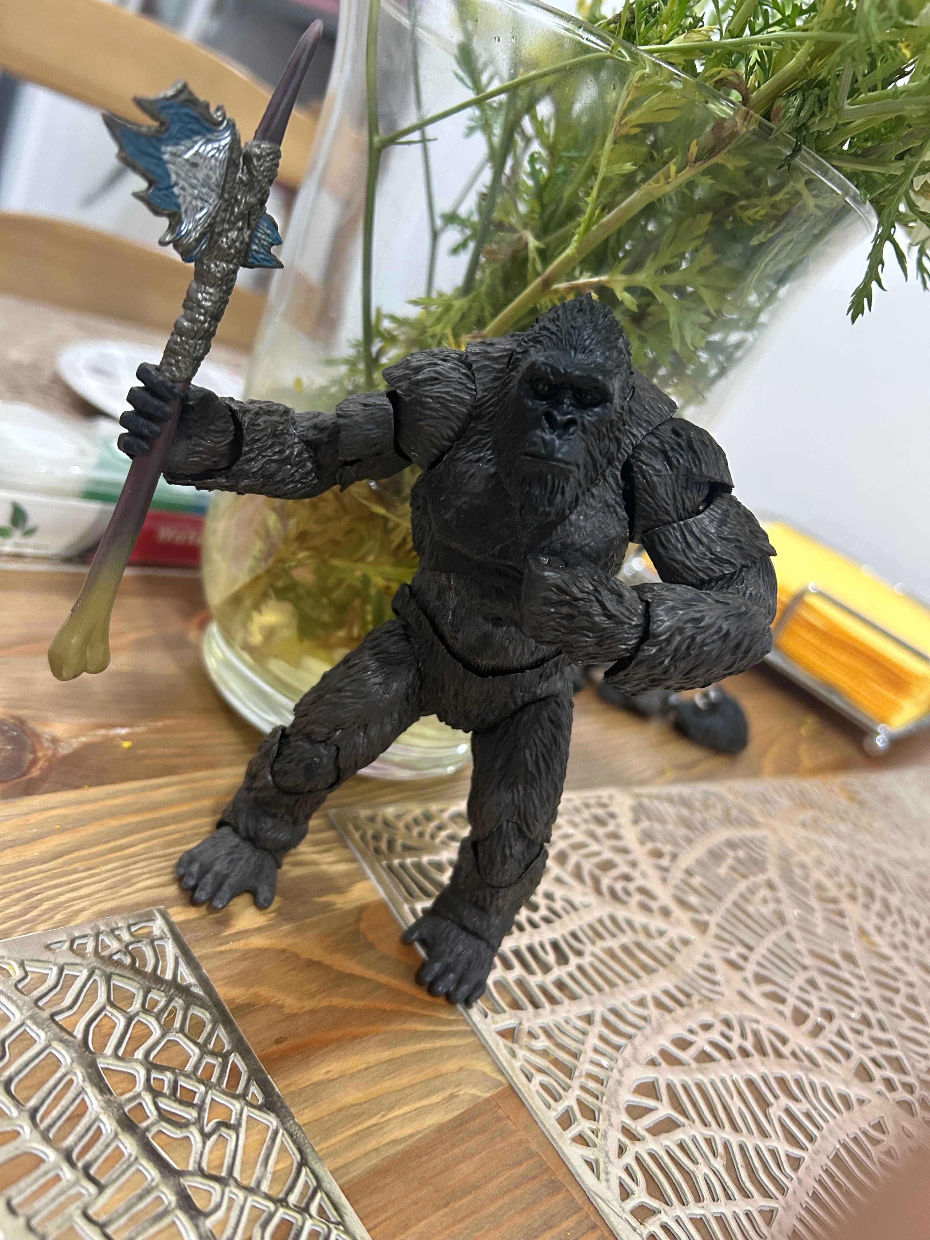 SHMA Figura Godzilla VS Kong Mechagodzilla e Kong 2021 para crianças