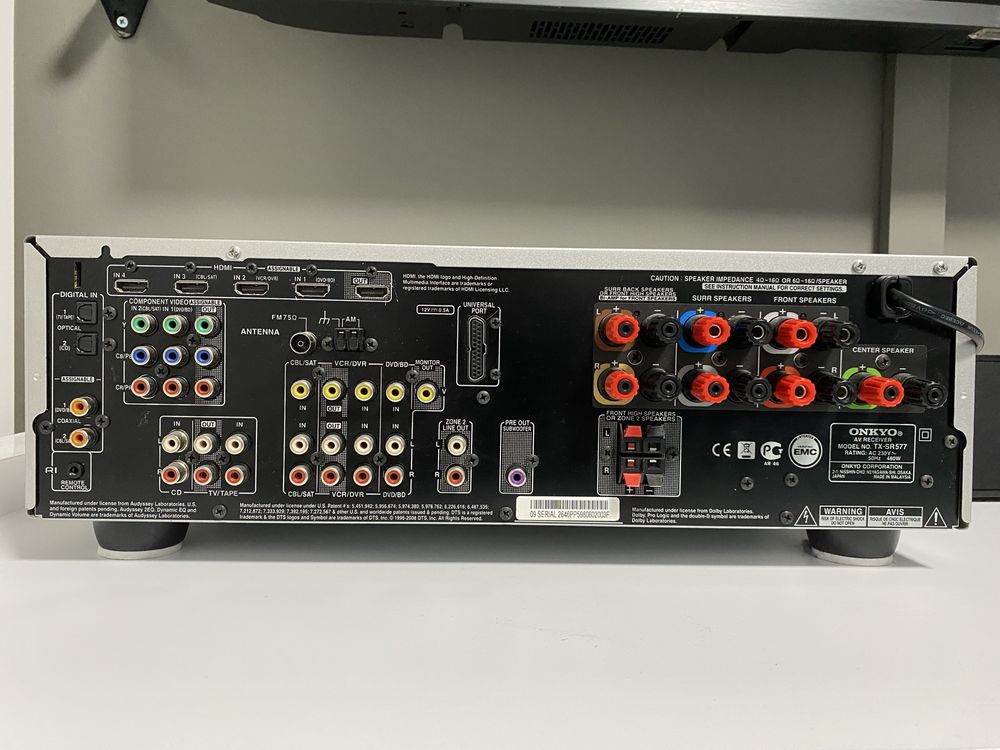 Amplituner ONKYO Tx-SR577 7.1  130W/kanał PILOT Wzmaniacz Kino domowe