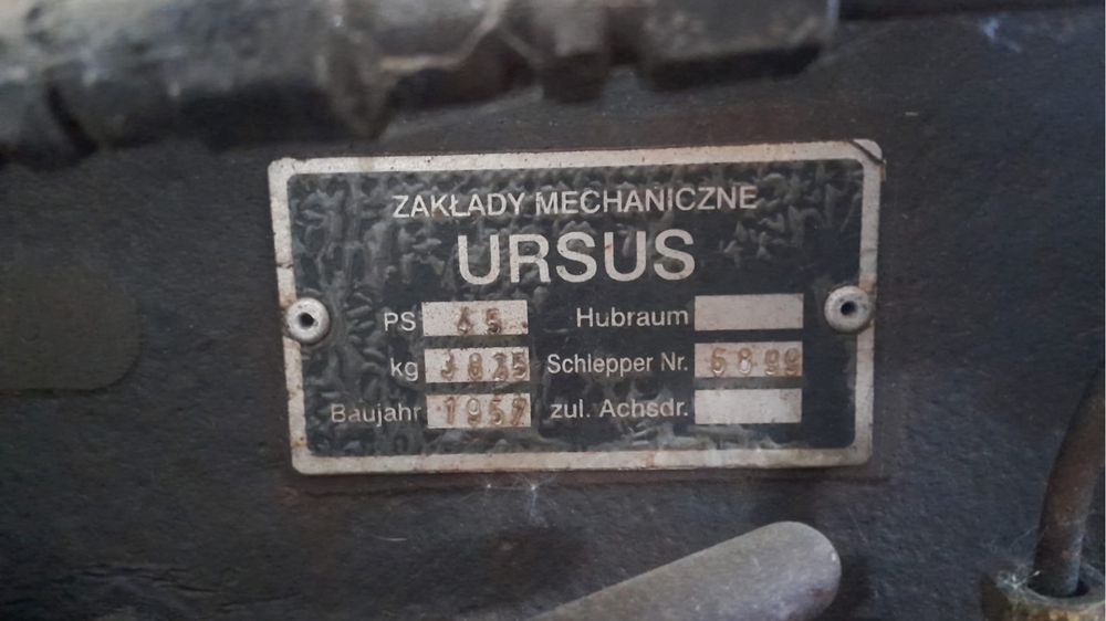 Traktor Ursus C-45 z roku 1957