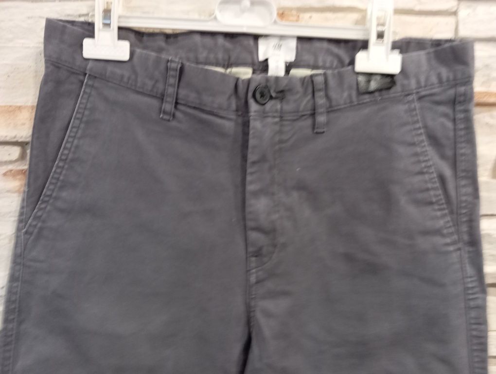 Męskie spodnie bawełniane H&M chinos r.40   C.T.