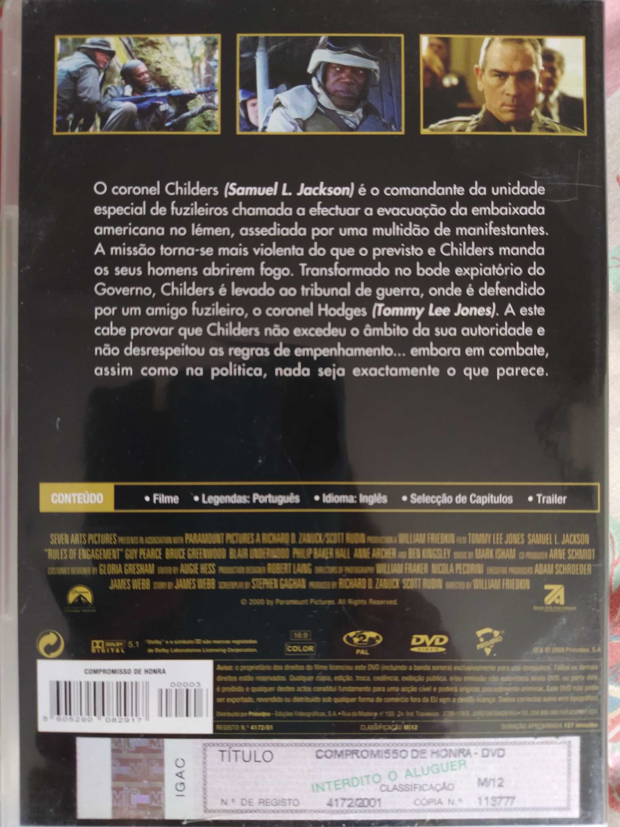 Filme em DVD: Compromisso de Honra (Rules of Engagement)