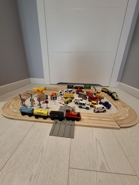 Kolejka drewniana Tomek i przyjaciele Duży zestaw! OKAZJA!