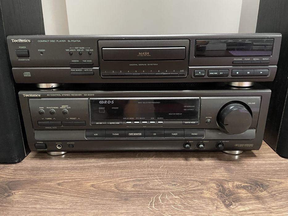 Technics zestaw cd +amplituner