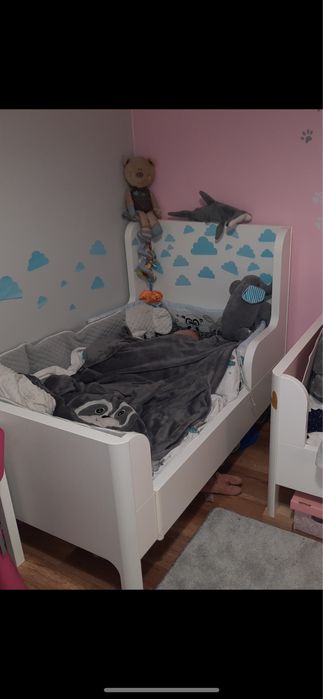 Łóżko rosnące ikea busunge + materace