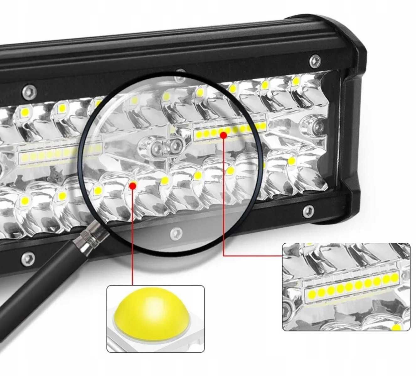 Panel LED lampa robocza 87 cm halogen 660W 12-24V CREE BAR 66000LM