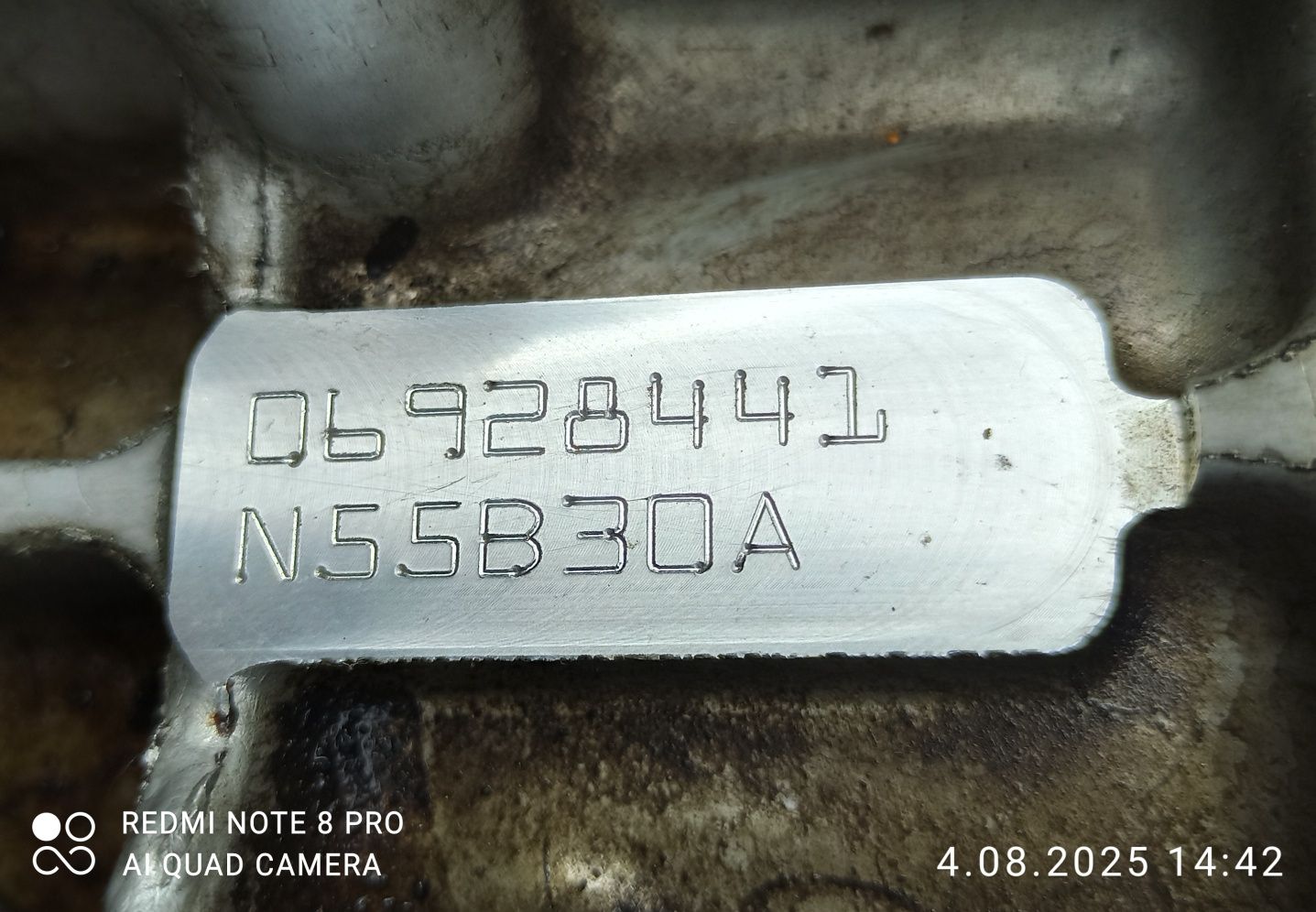 Silnik N55B30A uszkodzony - panewka