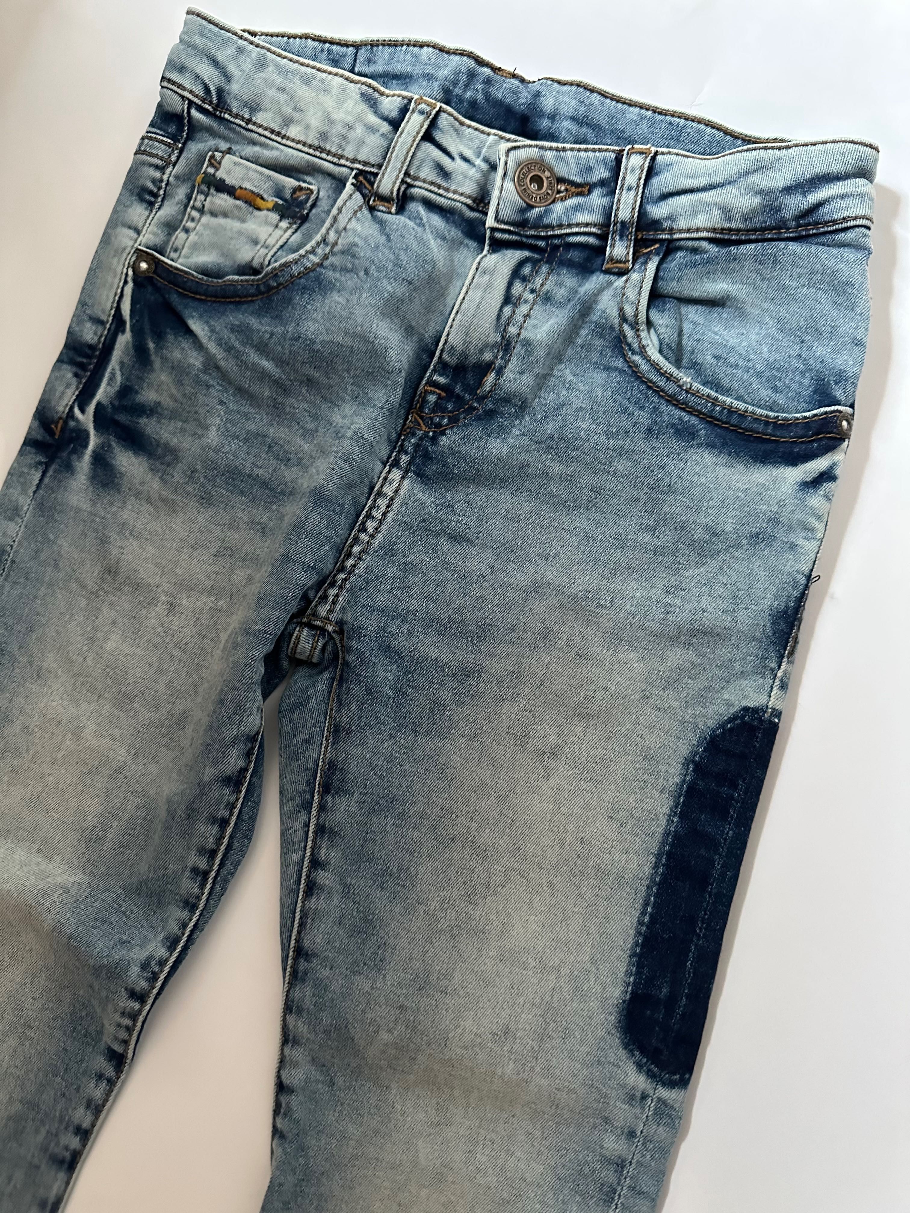 Zara spodnie chłopięce jeansy modne 128